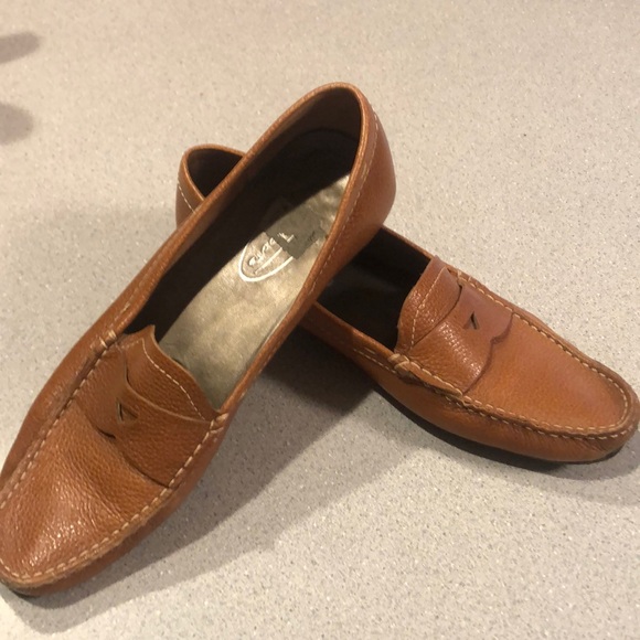 Talbots Shoes - Talbot - 6N Camel colored Slip on Driving Loafers